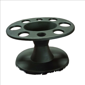 LaLa Fina salon black hair brush utensil makeup brush table holder rack NWOT